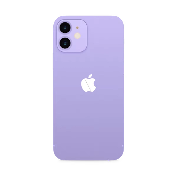 iPhone 12 mini purple back side