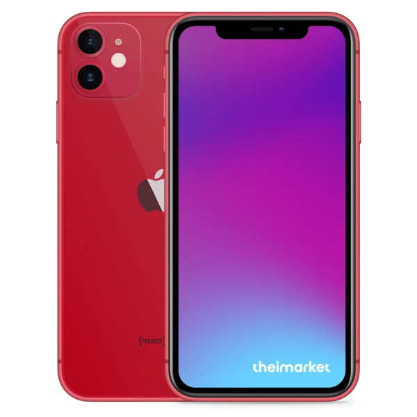 iphone 11 red back and front side