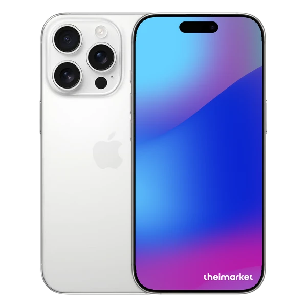 iphone 16 pro max white titanium back and front side