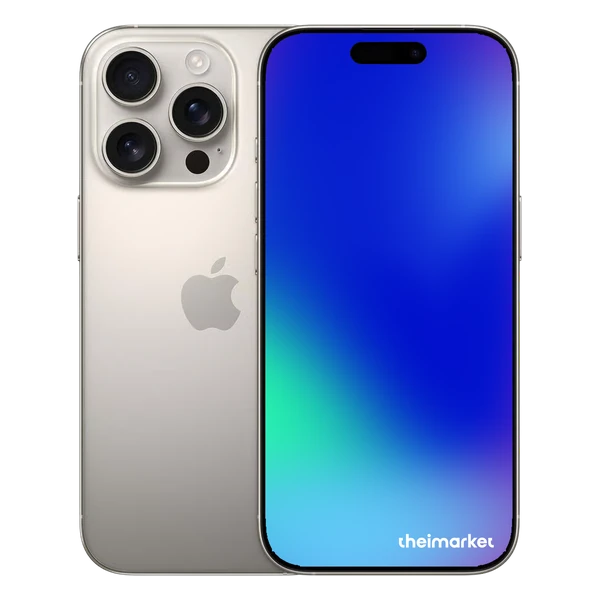 iphone 16 pro natural titanium back and front side