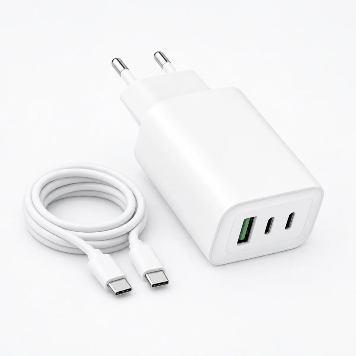 Φορτιστής GaN 65W Moxom MX-HC158 με 3 θύρες (2 USB-C + USB-A)