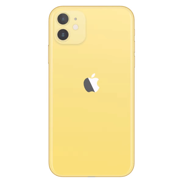 iPhone 11 yellow back side