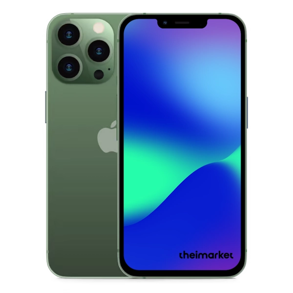 iphone 13 pro alpine green back and front side