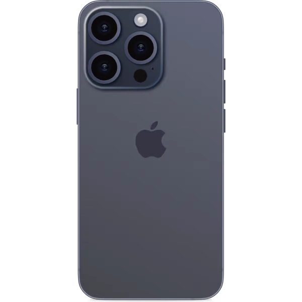 iphone 15 pro max blue titanium back side