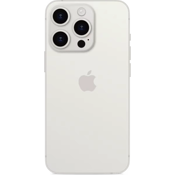 iphone 15 pro max white titanium back side