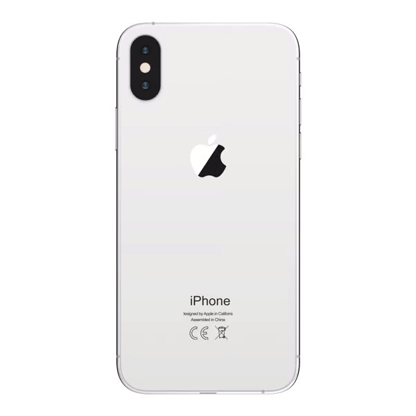 iPhone x silver back side